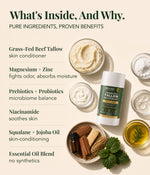 Grass-Fed Tallow Magnesium & Zinc Deodorant