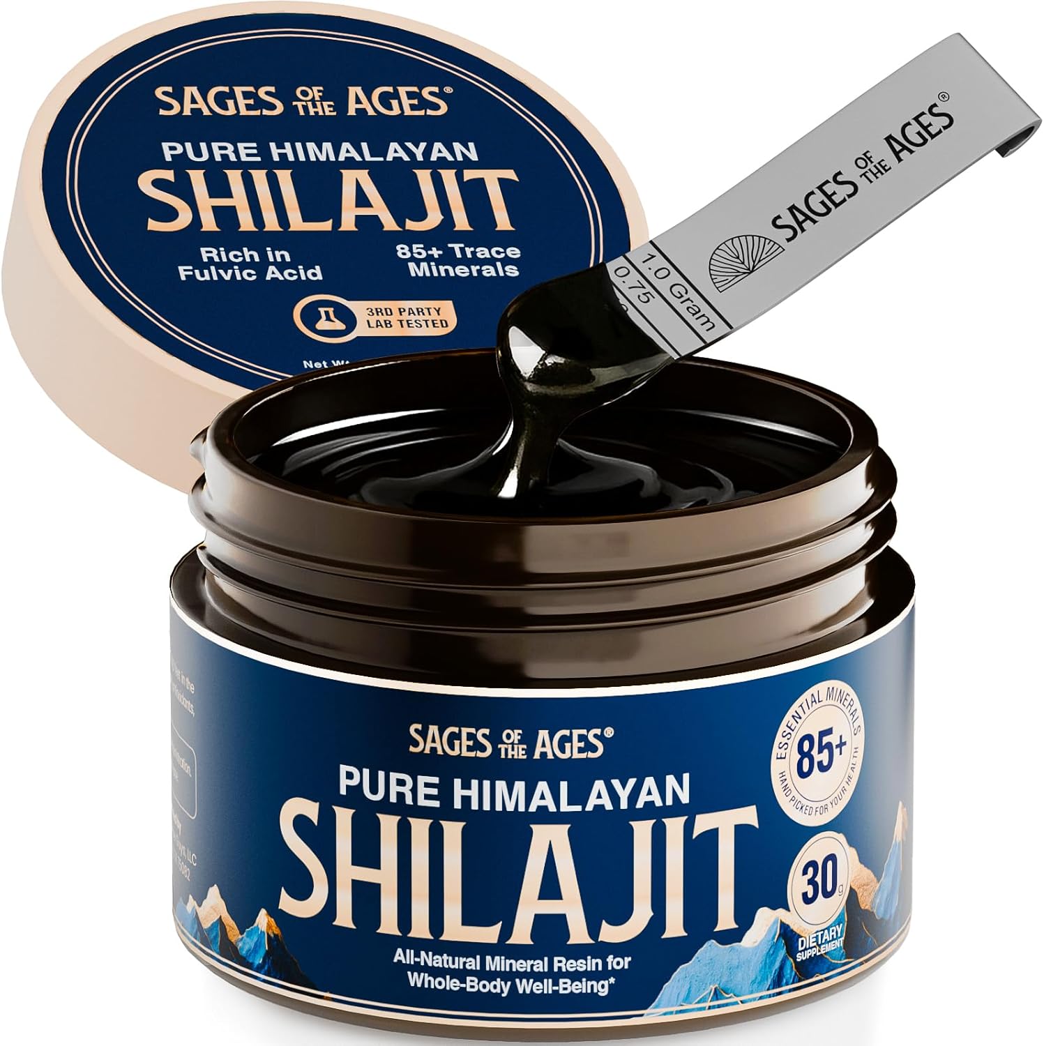 Sages Of The Ages™ Pure Himalayan Shilajit Resin - 30 Grams