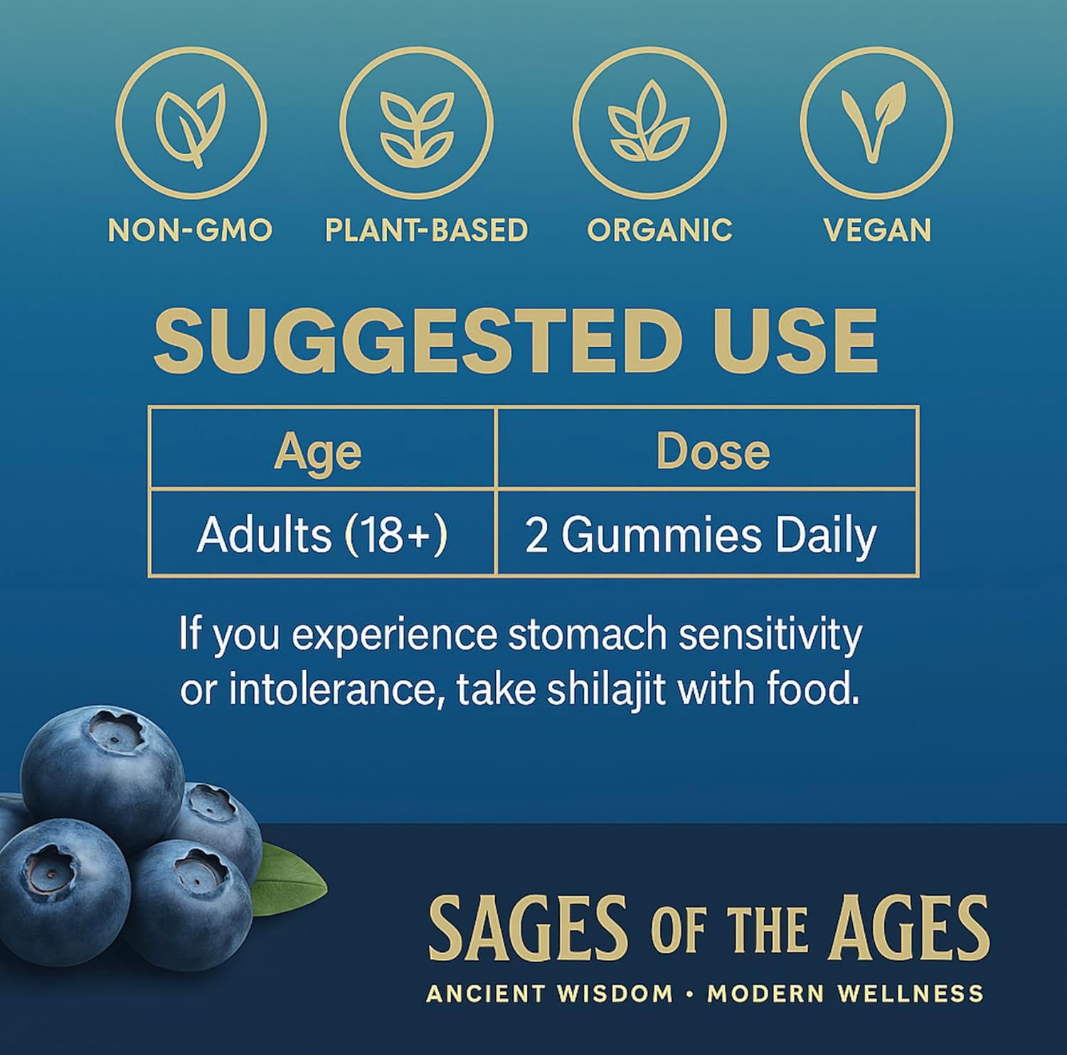 Shilajit Gummies-1500mg per Serving – Plant-Based, Sugar-Free