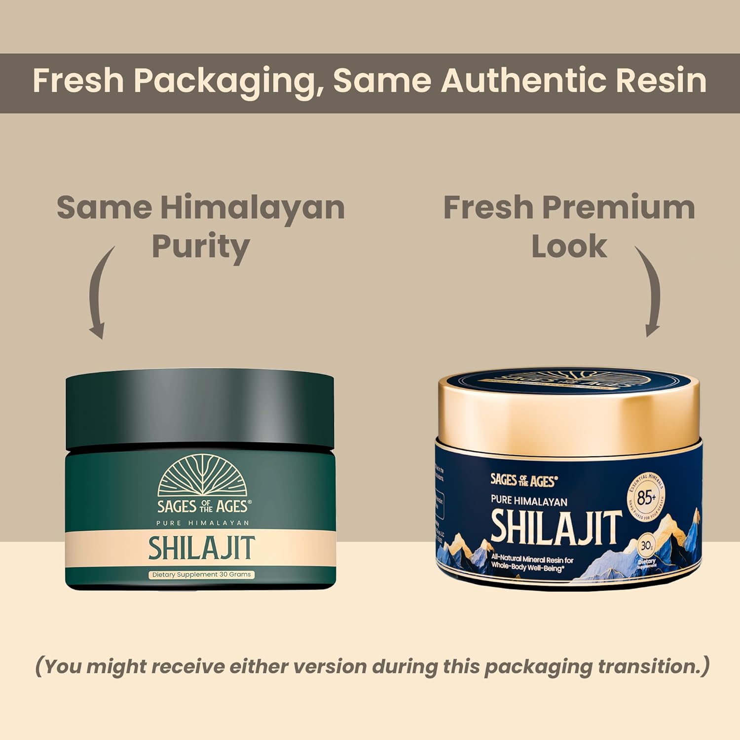 Sages Of The Ages™ Pure Himalayan Shilajit Resin - 30 Grams