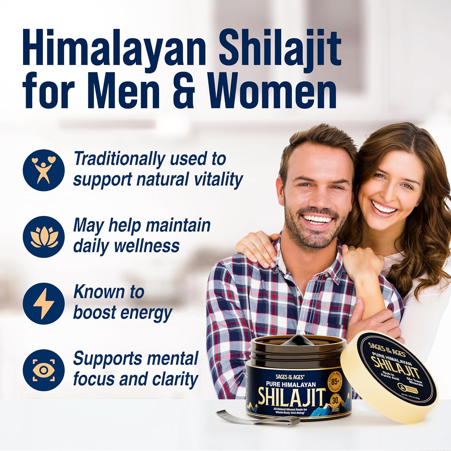 Sages Of The Ages™ Pure Himalayan Shilajit Resin - 30 Grams