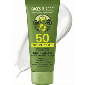 Grass-Fed Tallow Mineral Sunscreen SPF 50 – Sages of the Ages