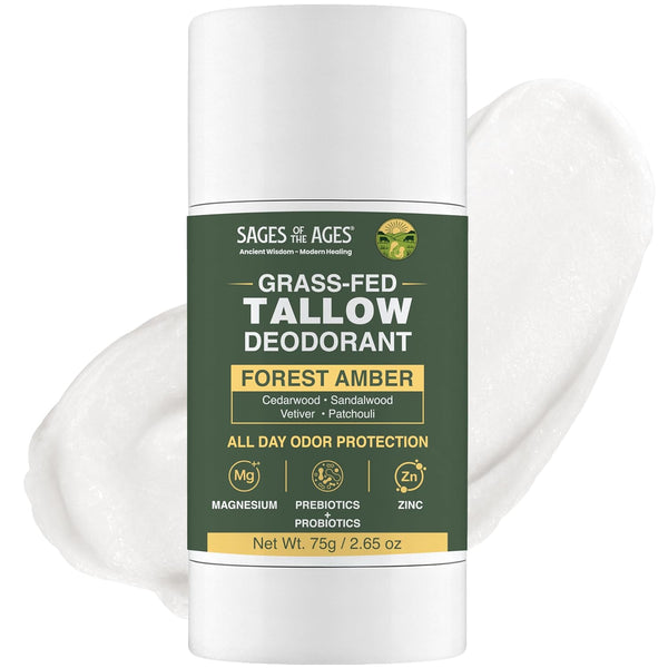 Grass-Fed Tallow Magnesium & Zinc Deodorant