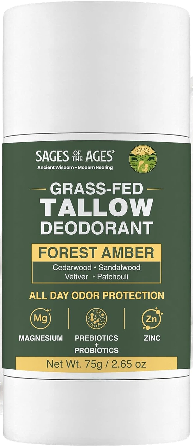 Grass-Fed Tallow Magnesium & Zinc Deodorant